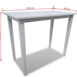 vidaXL - Bartafel - Wit - Hout Sale