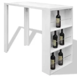 vidaXL - Bartafel - Wit - MDF Discount