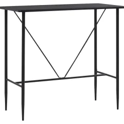 vidaXL - Bartafel - Zwart - MDF Online