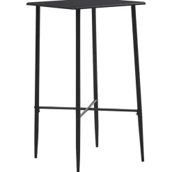 vidaXL - Bartafel - Zwart - MDF New