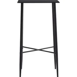 vidaXL - Bartafel - Zwart - MDF New