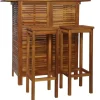 vidaXL - Bartafel En -stoelenset - Bruin - Acaciahout Best