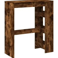 vidaXL - Bartafel met opbergruimte - Gerookt eiken - Bewerkt hout - 90x43 cm Hot