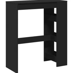 vidaXL - Bartafel met opbergruimte - Zwart - Bewerkt hout - 90x43 cm Best