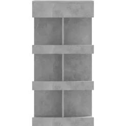 vidaXL - Bartafel met opbergruimte - Betongrijs - Bewerkt hout - 100x50 cm Outlet