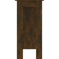 vidaXL - Bartafel met opbergruimte - Gerookt eiken - Bewerkt hout - 102x50 cm Outlet