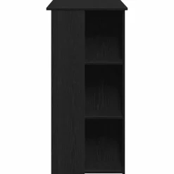 vidaXL - Bartafel met schappen - Zwart eiken - Bewerkt hout - 102x50 cm Hot