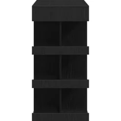 vidaXL - Bartafel met schappen - Zwart eiken - Bewerkt hout - 100x48 cm Hot