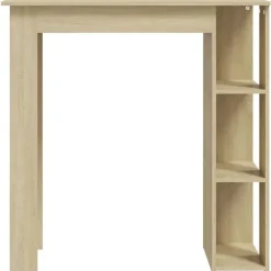 vidaXL - Bartafel met schappen - Sonoma eiken - Bewerkt hout - 102x50 cm New