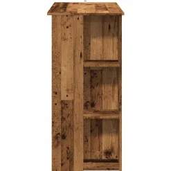 vidaXL - Bartafel met schappen - Oud hout - Bewerkt hout - 102x50 cm New