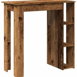 vidaXL - Bartafel met schappen - Oud hout - Bewerkt hout - 102x50 cm New