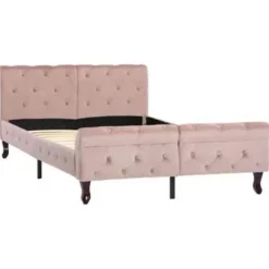 vidaXL - Bed frame - Roze - Fluweel - 120x200 cm Online