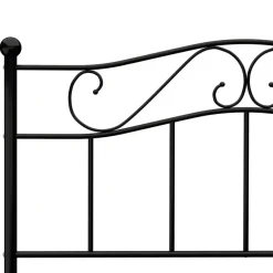 vidaXL - Bed frame met hoofdeinde - Zwart - Metaal - 120x200 cm Outlet