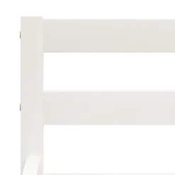 vidaXL - Bed frame met hoofdeinde - Wit - Massief grenenhout - 140x200 cm Hot