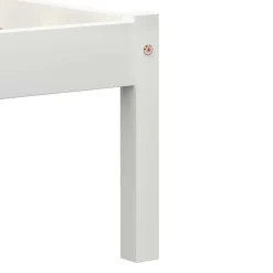 vidaXL - Bed frame met hoofdeinde - Wit - Massief grenenhout - 140x200 cm Hot