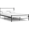 vidaXL - Bed frame met hoofdbord - Zwart - Metaal - 120x200 cm Best