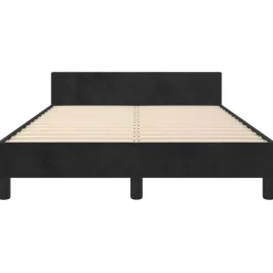 vidaXL - Bed frame met hoofdeinde - Zwart - Fluweel - 120 x 200 cm Hot