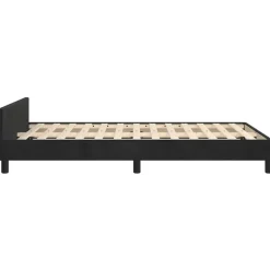 vidaXL - Bed frame met hoofdeinde - Zwart - Fluweel - 120 x 200 cm Hot
