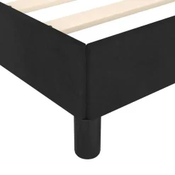 vidaXL - Bed frame met hoofdeinde - Zwart - Fluweel - 120 x 200 cm Hot