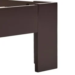 vidaXL - Bed frame met hoofdbord - Donkerbruin - Massief grenenhout - 120x200 cm Discount