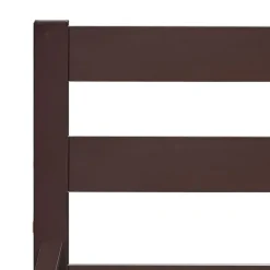 vidaXL - Bed frame met hoofdbord - Donkerbruin - Grenenhout - 120x200 cm New