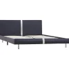 vidaXL - Bed frame met hoofdbord - Zwart - Kunstleer - 120x200 cm Best
