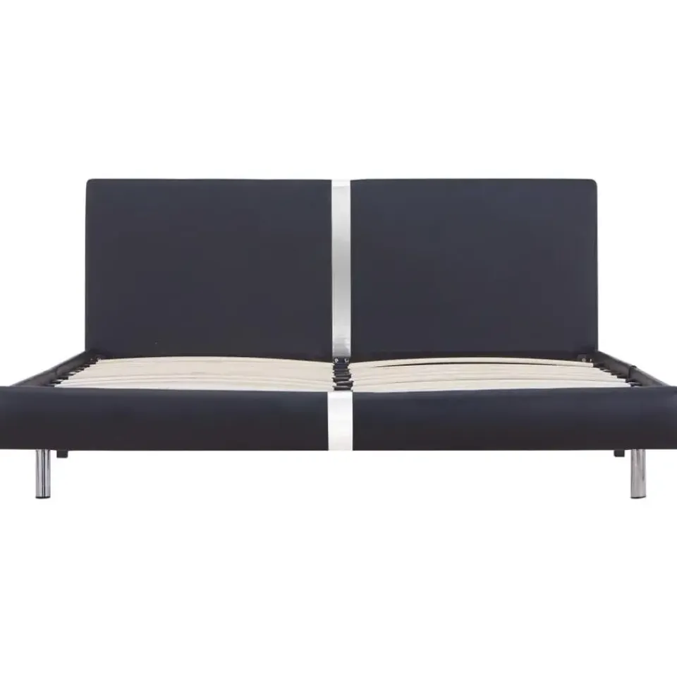 vidaXL - Bed frame met hoofdbord - Zwart - Kunstleer - 120x200 cm Best