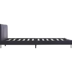 vidaXL - Bed frame met hoofdbord - Zwart - Kunstleer - 120x200 cm Best
