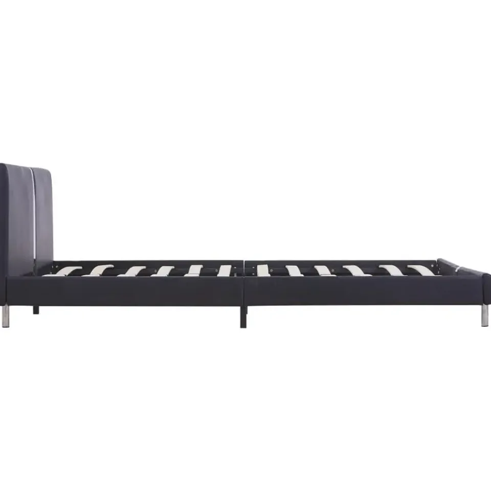 vidaXL - Bed frame met hoofdbord - Zwart - Kunstleer - 120x200 cm Best