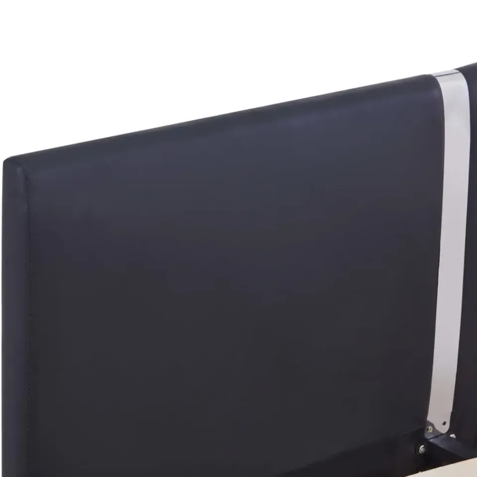 vidaXL - Bed frame met hoofdbord - Zwart - Kunstleer - 120x200 cm Best