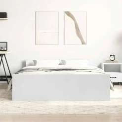 vidaXL - Bed frame met hoofd- en voeteneinde - Wit - 140x200 cm Best