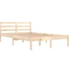 vidaXL - Bed frame met hoofdbord - Massief grenenhout - 120x200 cm Discount