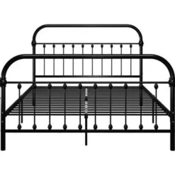 vidaXL - Bed frame met hoofdeinde - Zwart - Metaal - 160x200 cm Hot
