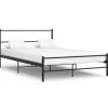 vidaXL - Bed frame met hoofdeinde - Zonder matras - Zwart - Metaal - 140x200 cm Best
