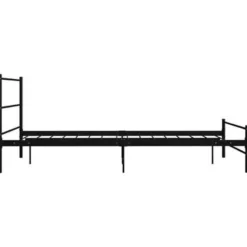 vidaXL - Bed frame met hoofdeinde - Zonder matras - Zwart - Metaal - 140x200 cm Best