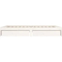 vidaXL - Bed frame met lades - wit - Massief grenenhout - 120x200 cm Clearance