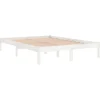 vidaXL - Bed frame met lattenbodem - Wit - Massief grenenhout - 140x200 cm Sale