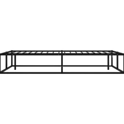 vidaXL - Bed frame met latternbodem - Zwart - Metaal - 120x200 cm Online