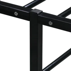 vidaXL - Bed frame met latternbodem - Zwart - Metaal - 120x200 cm Online