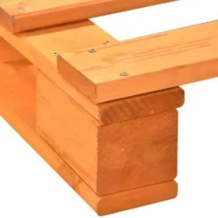 vidaXL - Bed frame pallet - Bruin - Massief grenenhout - 180x200 cm