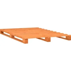 vidaXL - Bed frame pallet - Bruin - Massief grenenhout - 140x200 cm Clearance