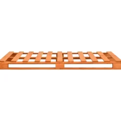 vidaXL - Bed frame pallet - Bruin - Massief grenenhout - 140x200 cm Clearance