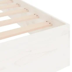 vidaXL - Bed frame pallet - Wit - Massief hout - 120x200 cm Sale