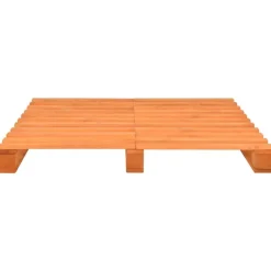 vidaXL - Bed frame pallet - Bruin - Massief grenenhout - 120x200 cm Sale