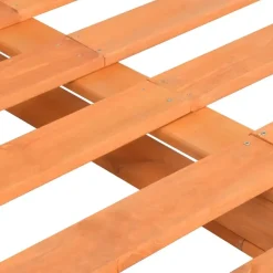 vidaXL - Bed frame pallet - Bruin - Massief grenenhout - 120x200 cm Sale