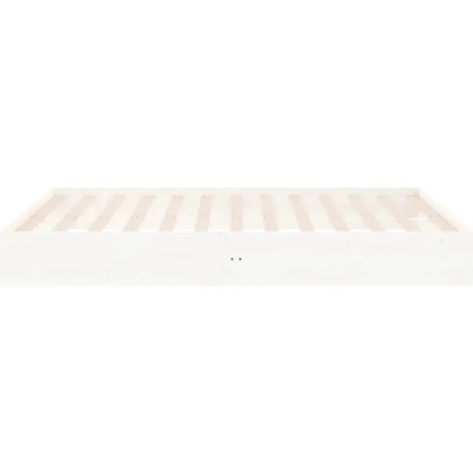 vidaXL - Bed frame pallet - Wit - Massief hout - 140x200 cm Best