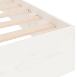 vidaXL - Bed frame pallet - Wit - Massief hout - 140x200 cm Best