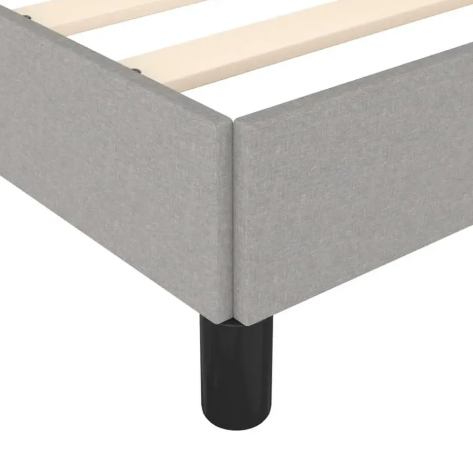 vidaXL - Bed frame zonder matras - Lichtgrijs - Stof - 120x200 cm Online