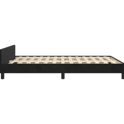 vidaXL - Bed frame zonder matras - Zwart - Fluweel - 140x200 cm New