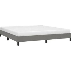 vidaXL - Bed frame zonder matras - Donkergrijs - Stof - 160x200 cm Sale